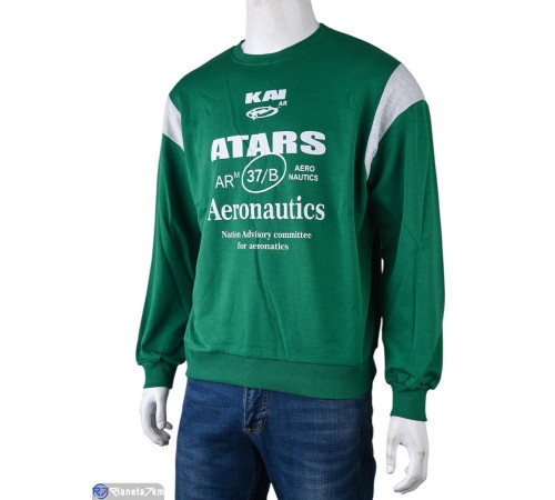 Батник чоловічий на весну/осінь (5 шт. р.сетка One size) зелений  "Mirella"