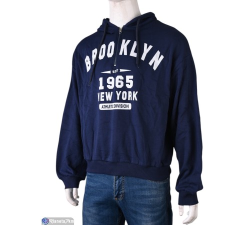 Батник чоловічий на весну/осінь (5 шт. р.сетка One size) синій  "Mirella"