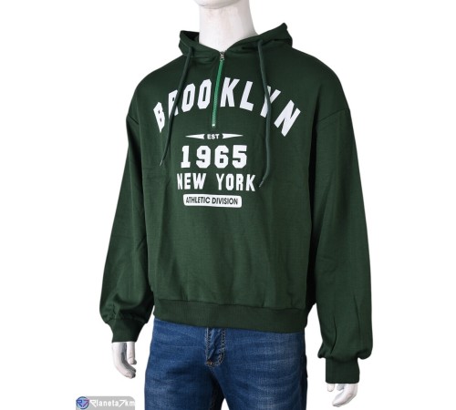 Батник чоловічий на весну/осінь (5 шт. р.сетка One size) зелений  "Mirella"