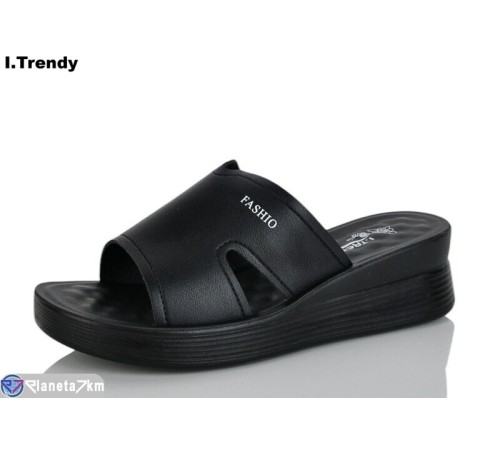 Шлепки жіночі на літо (8 пар р.36-41) чорний  "Trendy"