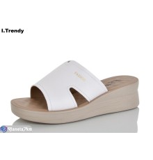 Шлепки жіночі на літо (8 пар р.36-41) білий  "Trendy"