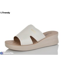 Шлепки жіночі на літо (8 пар р.36-41) бежевий  "Trendy"