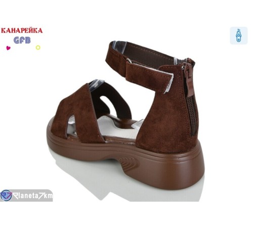 Дитячі босоніжки на літо (8 пар р.32-37) коричневий  "GFB-Канарейка"