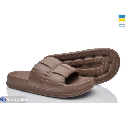 Шлепки жіночі на літо (6 пар р.36-41) коричневий  "Ladmir"