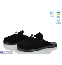 Шлепки жіночі на літо (6 пар р.36-40) чорний  "Linda"