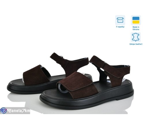 Босоніжки жіночі на літо (6 пар р.36-40) коричневий  "Linda"