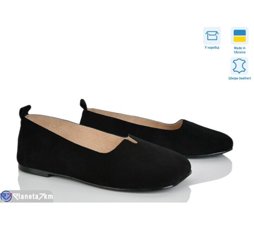 Туфлі жіночі на весну/осінь (6 пар р.36-40) чорний  "Linda"