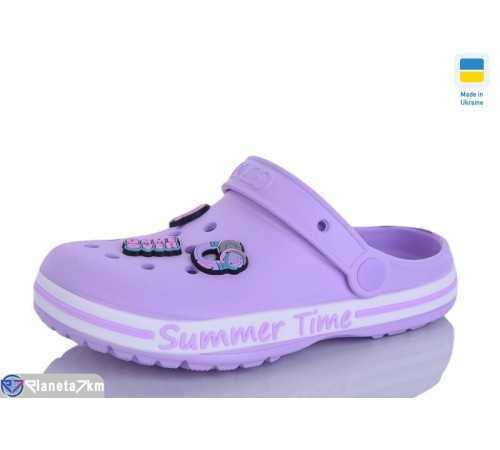 Кроки дитячі на літо (8 пар р.33-36) фіолетовий  "LOTTOS"