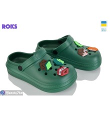 Кроки дитячі на літо (6 пар р.31-35) зелений  "Roks"