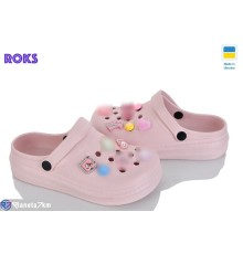 Кроки дитячі на літо (6 пар р.31-35) рожевий  "Roks"