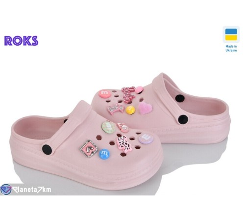 Кроки дитячі на літо (6 пар р.31-35) рожевий  "Roks"