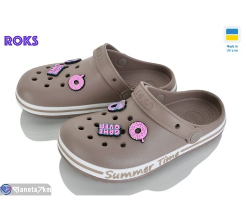 Кроки дитячі на літо (8 пар р.33-36) коричневий  "Roks"