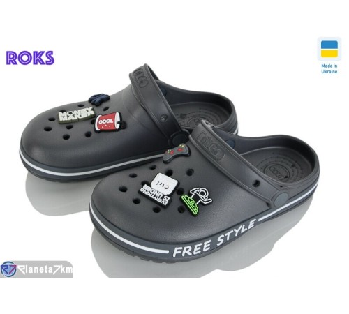 Кроки дитячі на літо (8 пар р.33-36) сірий  "Roks"