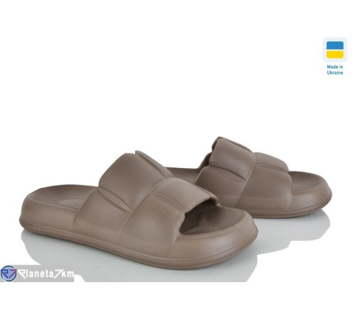 Шлепки жіночі на літо (8 пар р.37-41) коричневий  "Ladmir"
