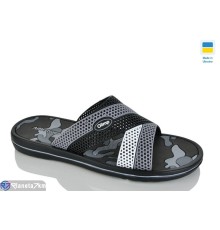 Шлепки чоловічі на літо (8 пар р.41-46) сірий  "Korka"
