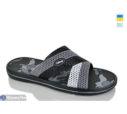 Шлепки чоловічі на літо (8 пар р.41-46) сірий  "Korka"