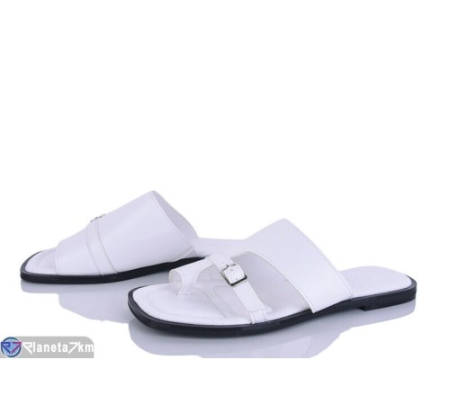 Шлепки жіночі на літо (8 пар р.36-41) білий  "LOREDANA"