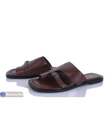 Шлепки жіночі на літо (8 пар р.36-41) коричневий  "LOREDANA"