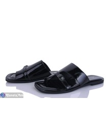 Шлепки жіночі на літо (8 пар р.36-41) чорний  "LOREDANA"