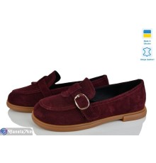 Туфлі жіночі на весну/осінь (8 пар р.36-41) бордовий  "ERIKA"