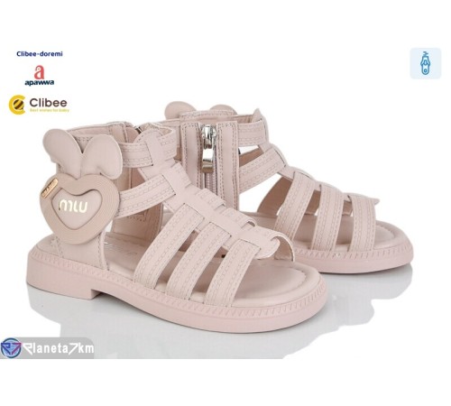 Дитячі босоніжки на літо (6 пар р.26-30) рожевий  "BELIES-D"