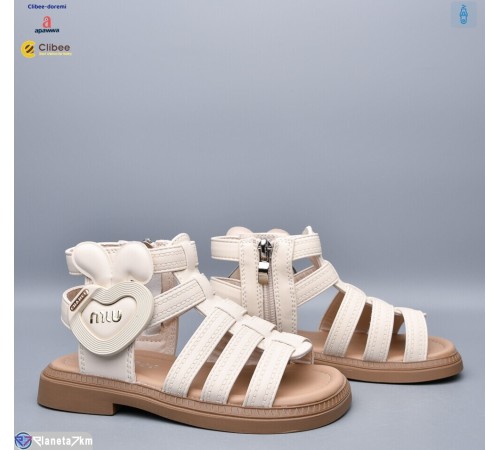 Дитячі босоніжки на літо (6 пар р.26-30) бежевий  "BELIES-D"