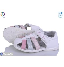 Дитячі босоніжки на літо (6 пар р.21-26) білий  "Леопард"