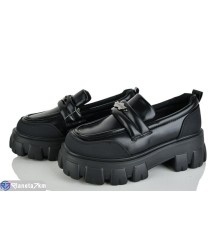 Дитячі туфлі на весну/осінь (8 пар р.32-37) чорний  "Laifakids"