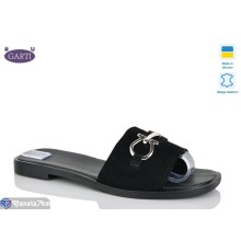 Шлепки жіночі на літо (6 пар р.36-40) чорний  "Garti"