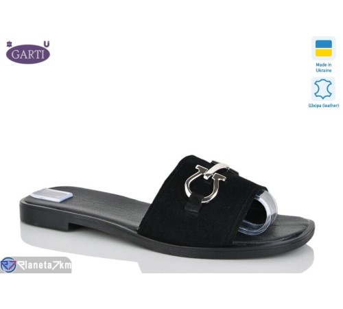 Шлепки жіночі на літо (6 пар р.36-40) чорний  "Garti"