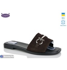 Шлепки жіночі на літо (6 пар р.36-40) коричневий  "Garti"