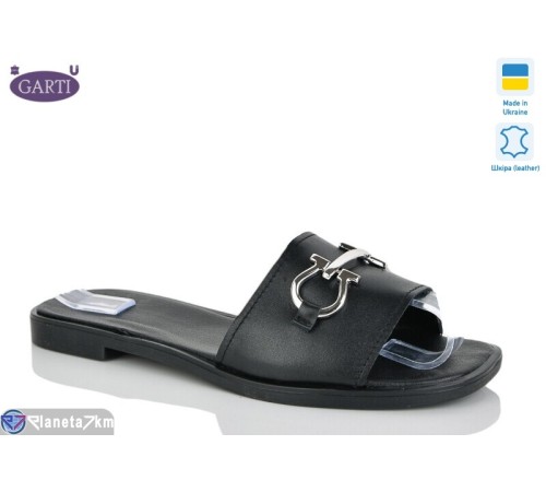 Шлепки жіночі на літо (6 пар р.36-40) чорний  "Garti"