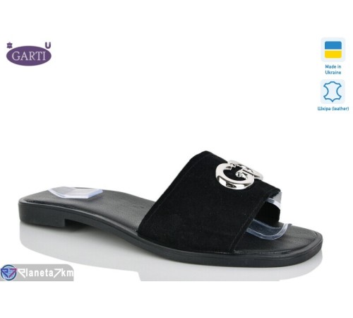 Шлепки жіночі на літо (6 пар р.36-40) чорний  "Garti"