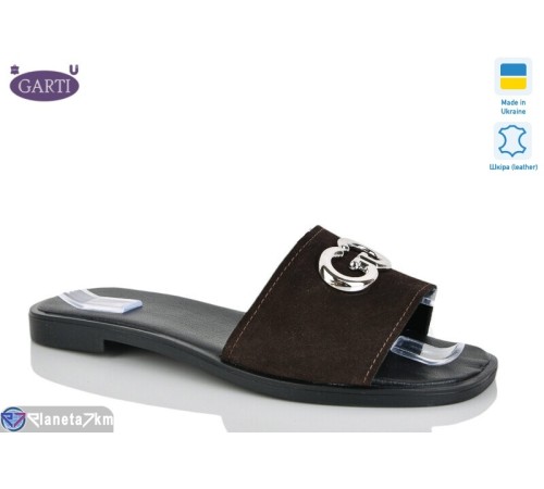 Шлепки жіночі на літо (6 пар р.36-40) коричневий  "Garti"