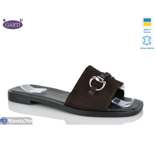 Шлепки жіночі на літо (6 пар р.36-40) коричневий  "Garti"