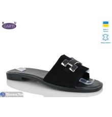 Шлепки жіночі на літо (6 пар р.36-40) чорний  "Garti"