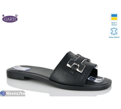 Шлепки жіночі на літо (6 пар р.36-40) чорний  "Garti"