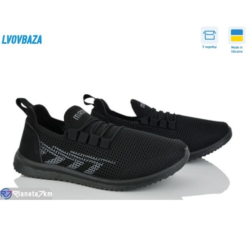 Кросівки чоловічі на літо (6 пар р.41-45) чорний  "LEOBAZA"