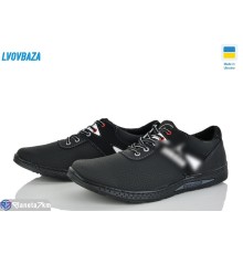 Кросівки чоловічі на весну/осінь (8 пар р.40-45) чорний  "LEOBAZA"