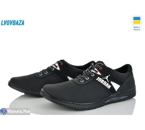 Кросівки чоловічі на весну/осінь (8 пар р.40-45) чорний  "LEOBAZA"