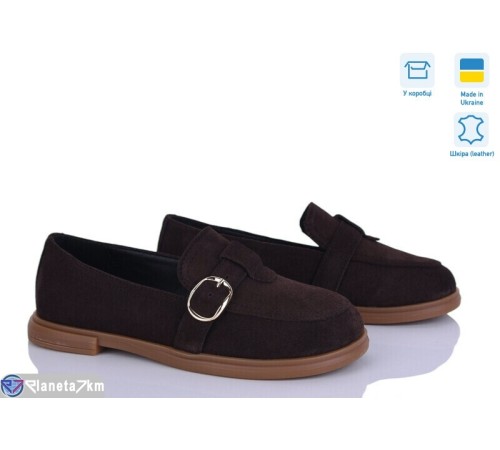 Туфлі жіночі на весну/осінь (8 пар р.36-41) коричневий  "ERIKA"