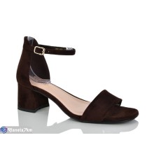 Босоніжки жіночі на літо (6 пар р.36-41) коричневий  "MARADONA"