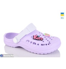 Кроки дитячі на літо (8 пар р.30-35) фіолетовий  "MURMUR"