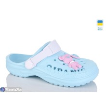 Кроки дитячі на літо (8 пар р.30-35) блакитний  "MURMUR"