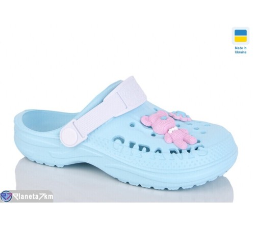 Кроки дитячі на літо (8 пар р.30-35) блакитний  "MURMUR"