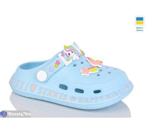 Кроки дитячі на літо (6 пар р.25-30) блакитний  "MURMUR"