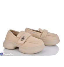 Дитячі туфлі на весну/осінь (8 пар р.31-38) бежевий  "Laifakids"