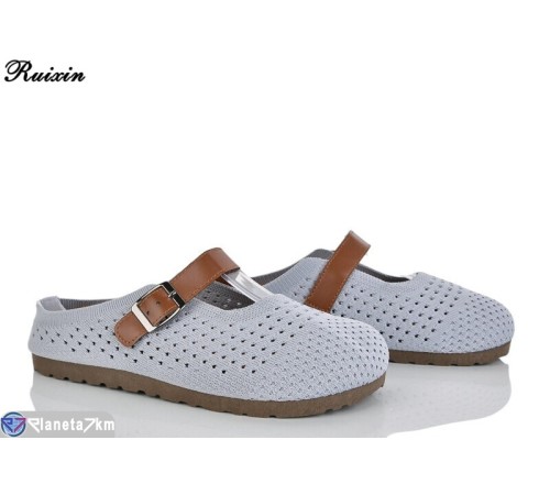 Шлепки жіночі на літо (8 пар р.36-41) сірий  "DIXA"