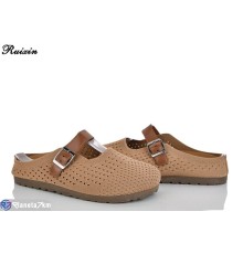 Шлепки жіночі на літо (8 пар р.36-41) коричневий  "DIXA"