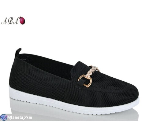 Туфлі жіночі на літо (8 пар р.36-41) чорний  "Aba"